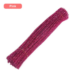 30/50/100pcs Glitter Chenille Pipe Cleaners | Oliver Montessori