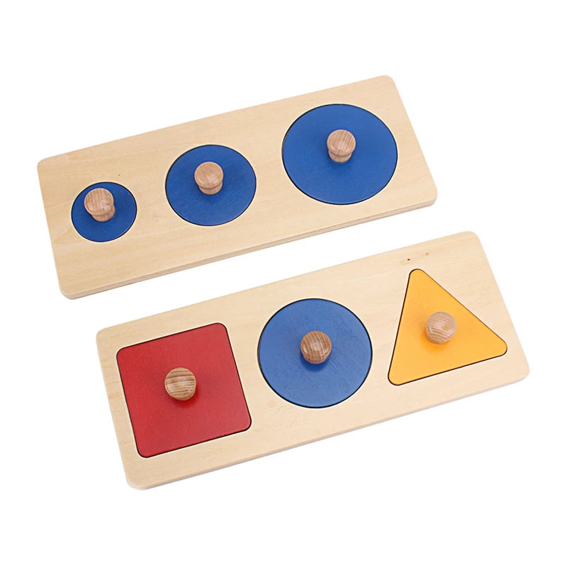 Montessori Geometric Inset Boards | Oliver Montessori Toys