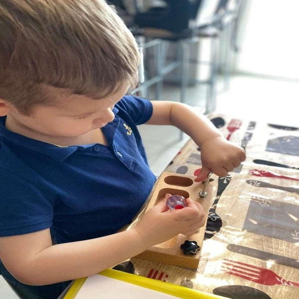 Montessori Busy Board Screwdriver and Bolt Set Oliver & Company Toys