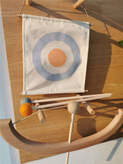 Montessori Outdoor Wooden Archery and Bowling Set Oliver & Company Toys