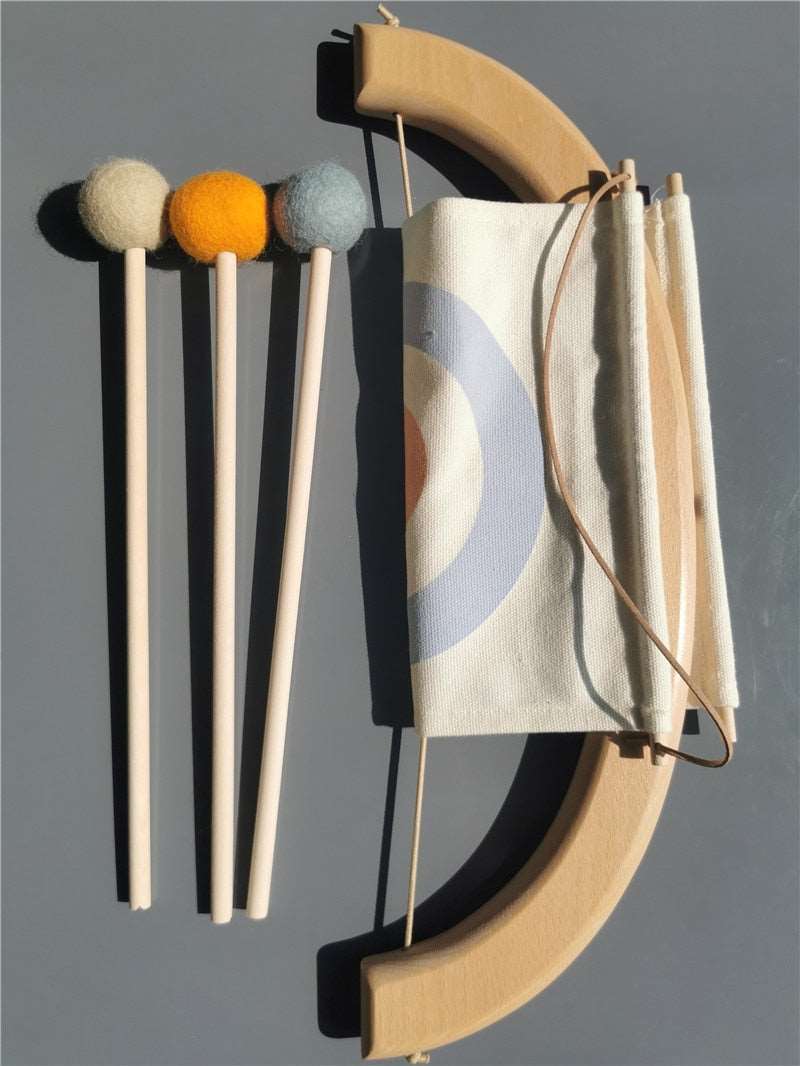 Montessori Outdoor Wooden Archery and Bowling Set Oliver & Company Toys