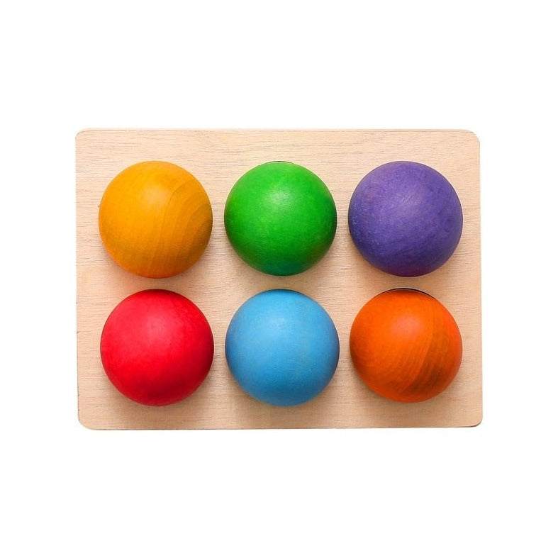 Montessori Rainbow Ball Matching Game Oliver & Company Toys