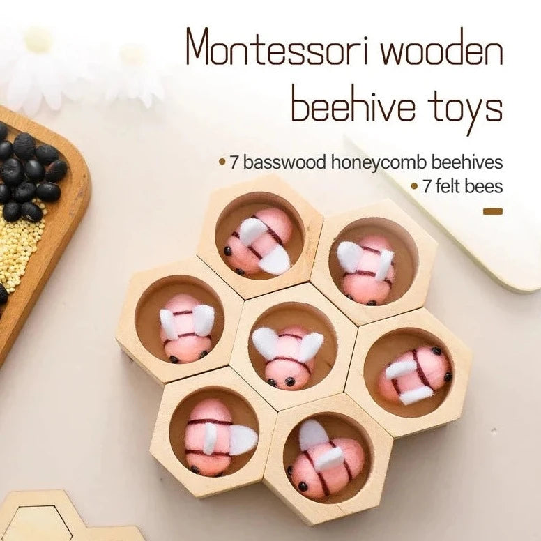 Montessori Wooden Beehive Toy Oliver & Company Toys