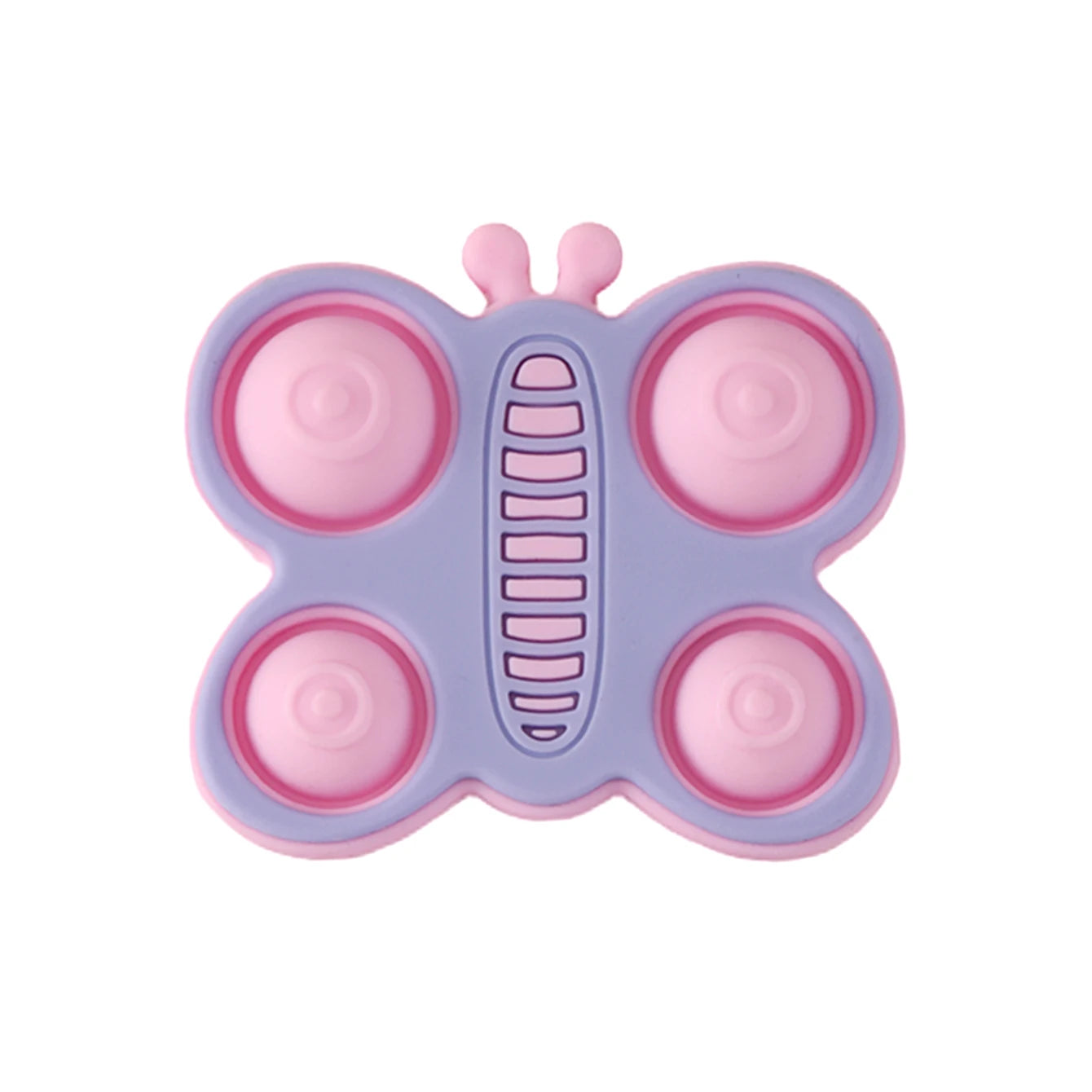 Lavender butterfly pop silicone teether