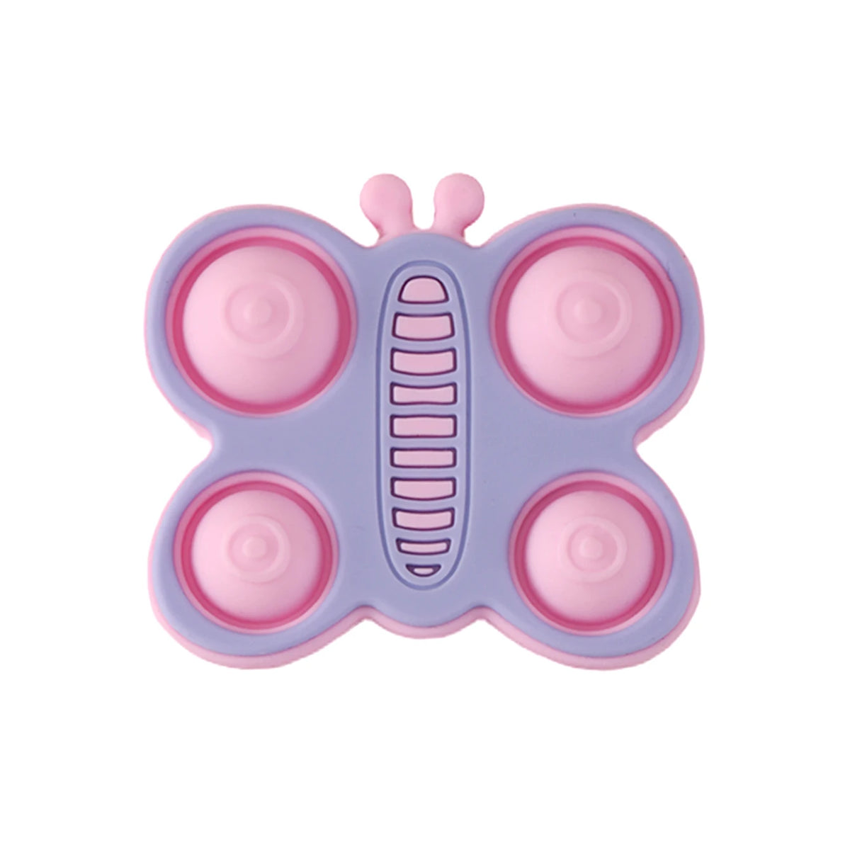 Lavender butterfly pop silicone teether