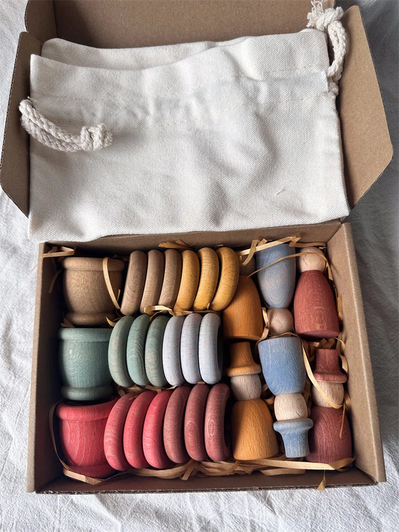 Rainbow Loose Parts Sorting Set