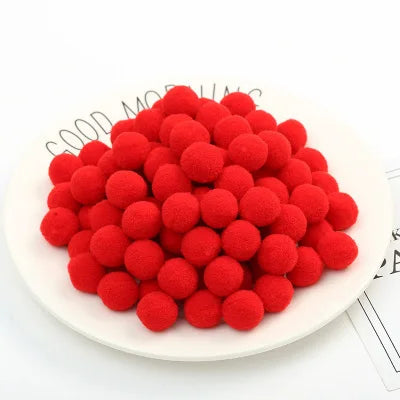500/2000Pcs Mixed Color Fluffy Soft Colored Pompoms for Crafts