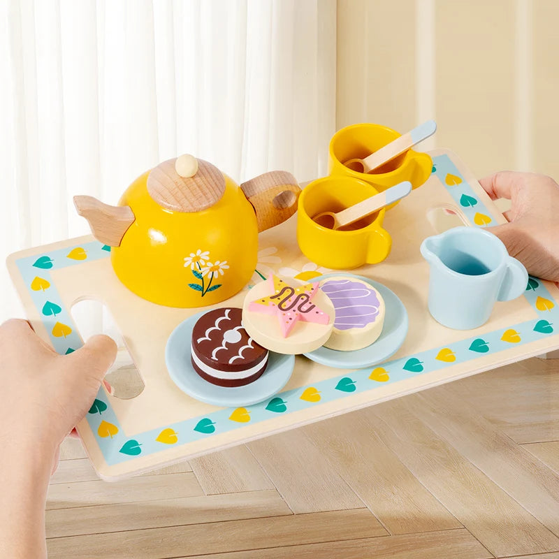 Wooden Tea & Sweets Play Set | Oliver Montessori Toys