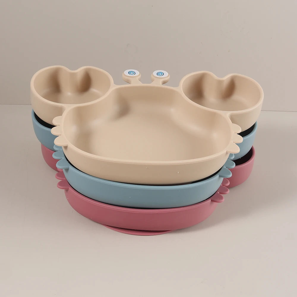 Silicone Crab Suction Plate | Oliver & Company Montessori Toys
