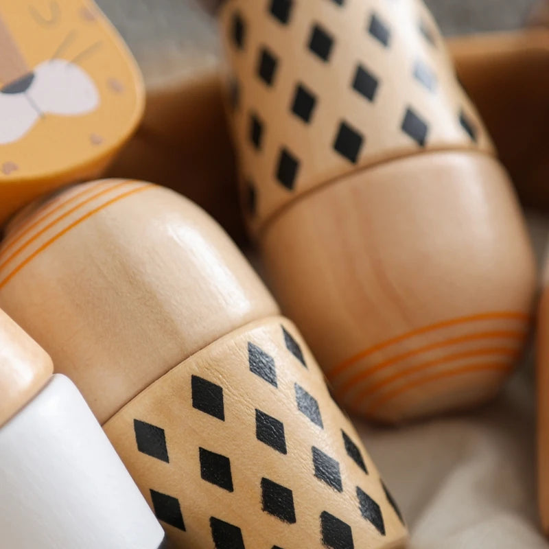 Wooden Animal Screw Toy | Oliver and Company Montessori Toys