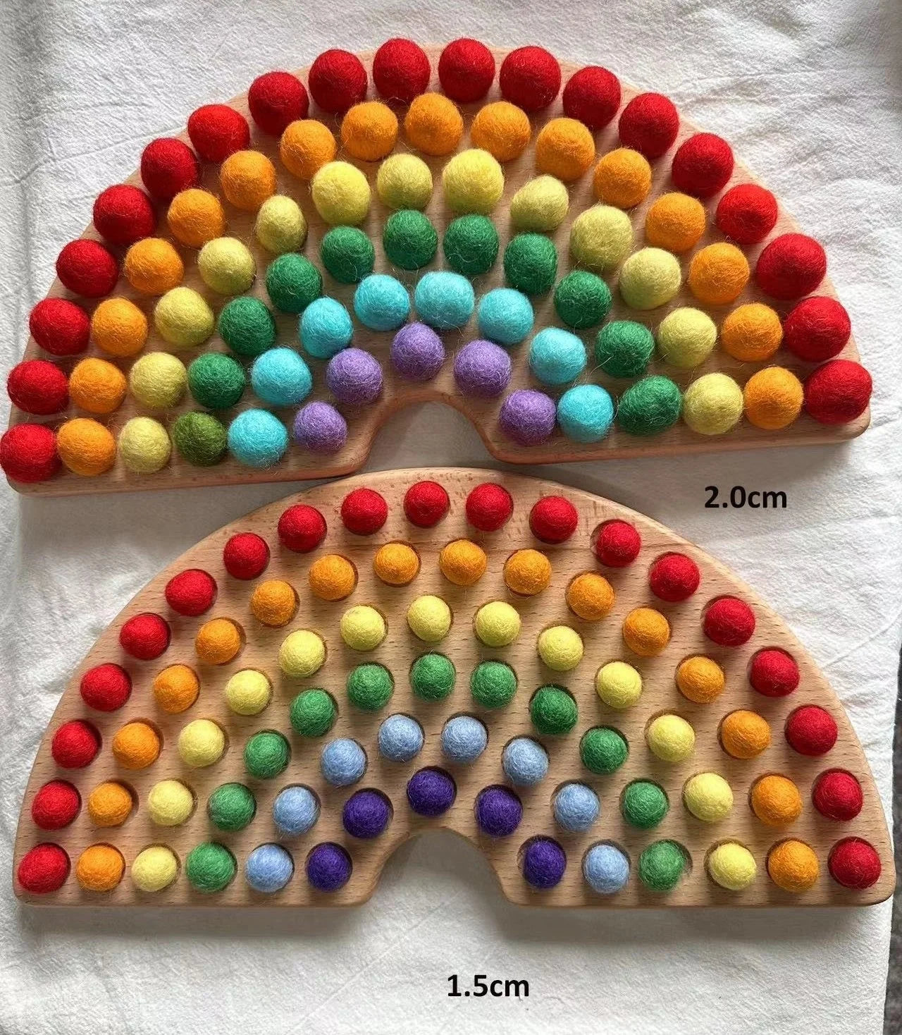 Wooden 100 Peg Board with Beads, Alphabets, and Numbers