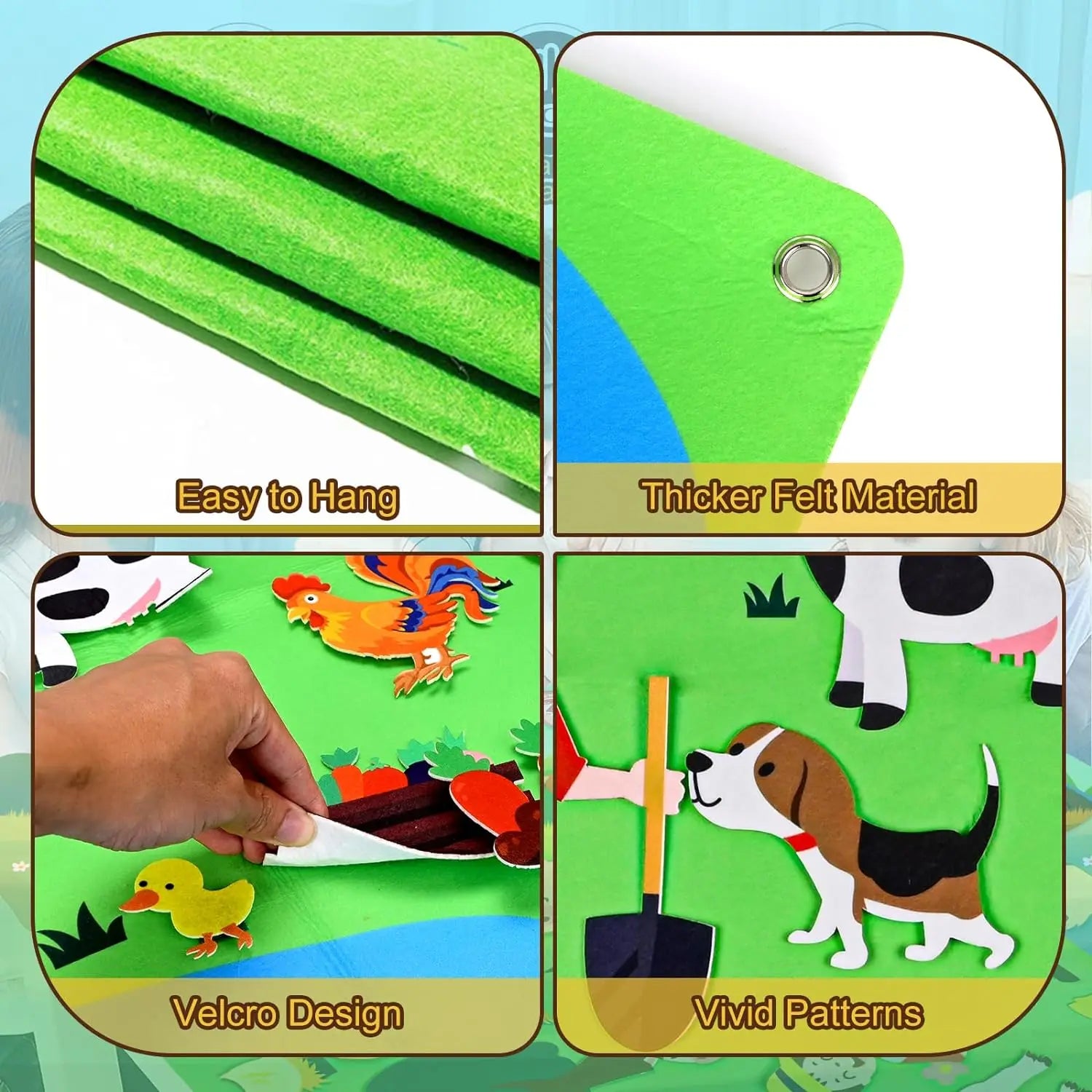 Felt Story Board for Kids – Themed Storytelling Set – Oliver & Company