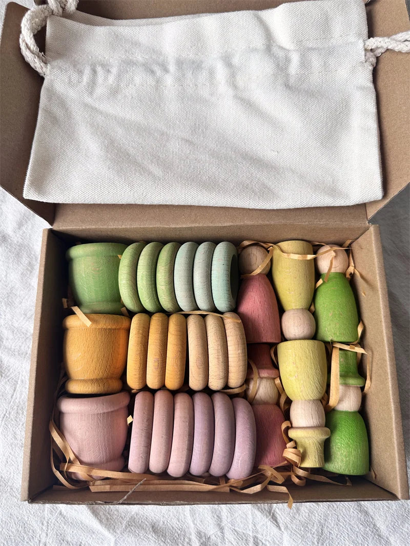 Rainbow Loose Parts Sorting Set