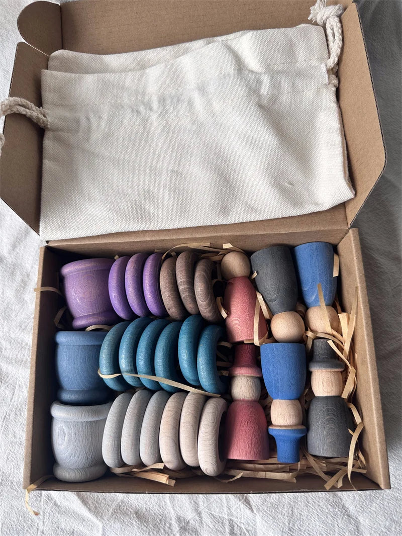 Rainbow Loose Parts Sorting Set