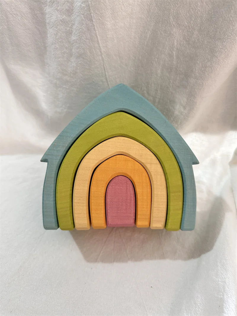 Wooden Elemental Stacking Toys