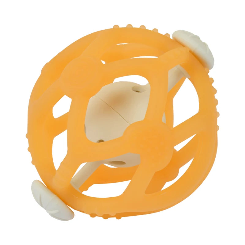 Textured Silicone Rattle Ball