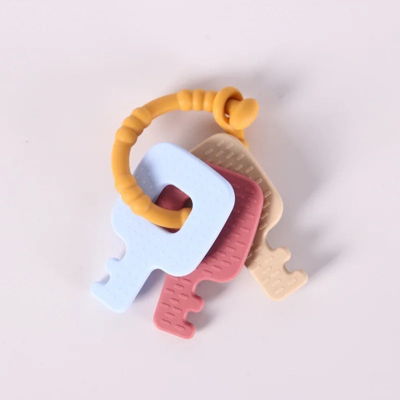 Silicone Key Teether Ring