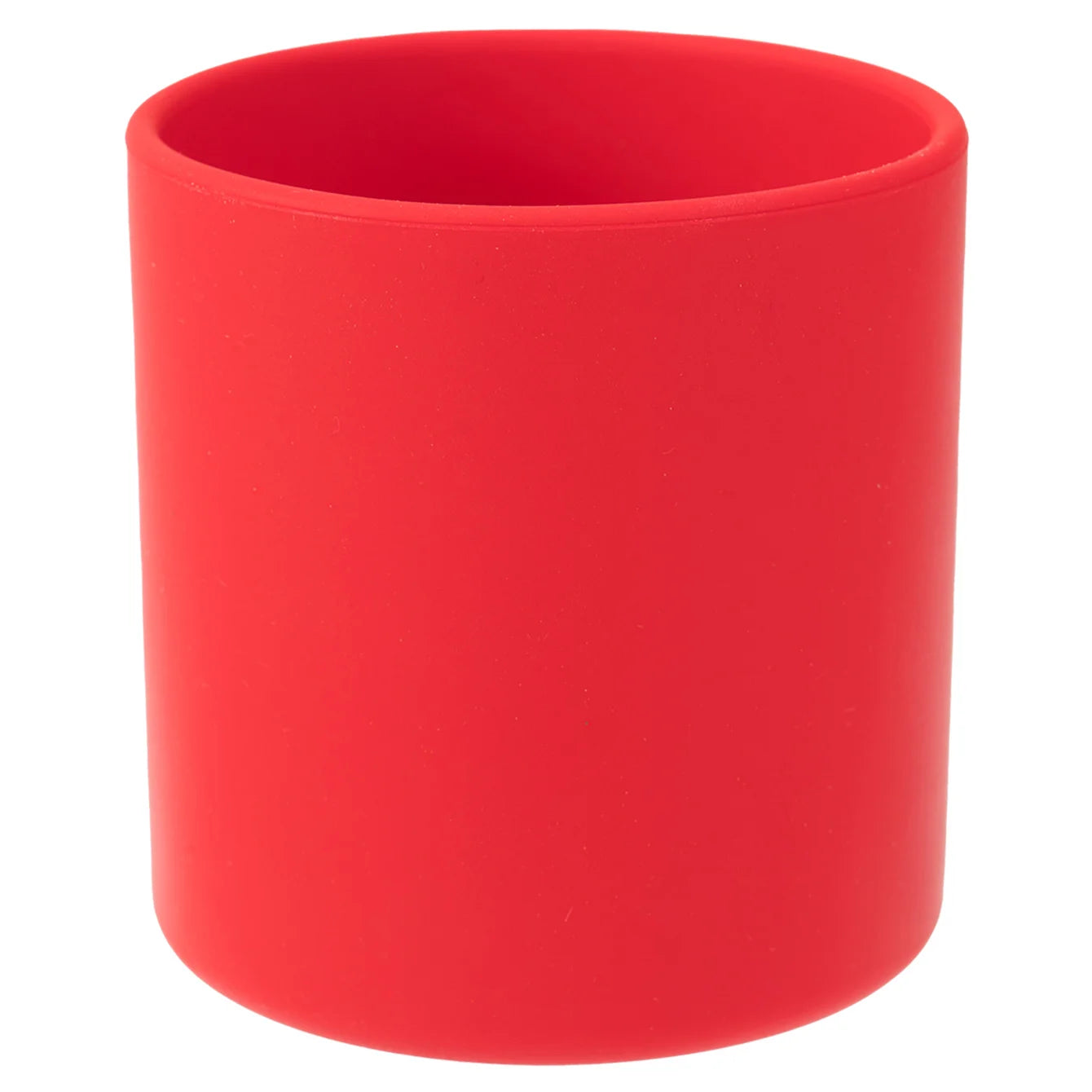 Silicone open training cup in Red