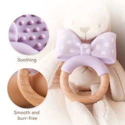 Cartoon Bow Baby Teething Toy | BPA-Free | Oliver Montessori