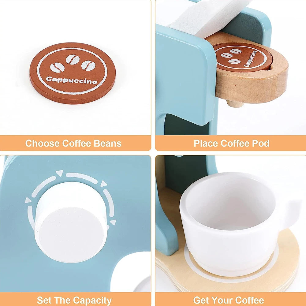 Wooden Kitchen Appliance Pretend Play Set