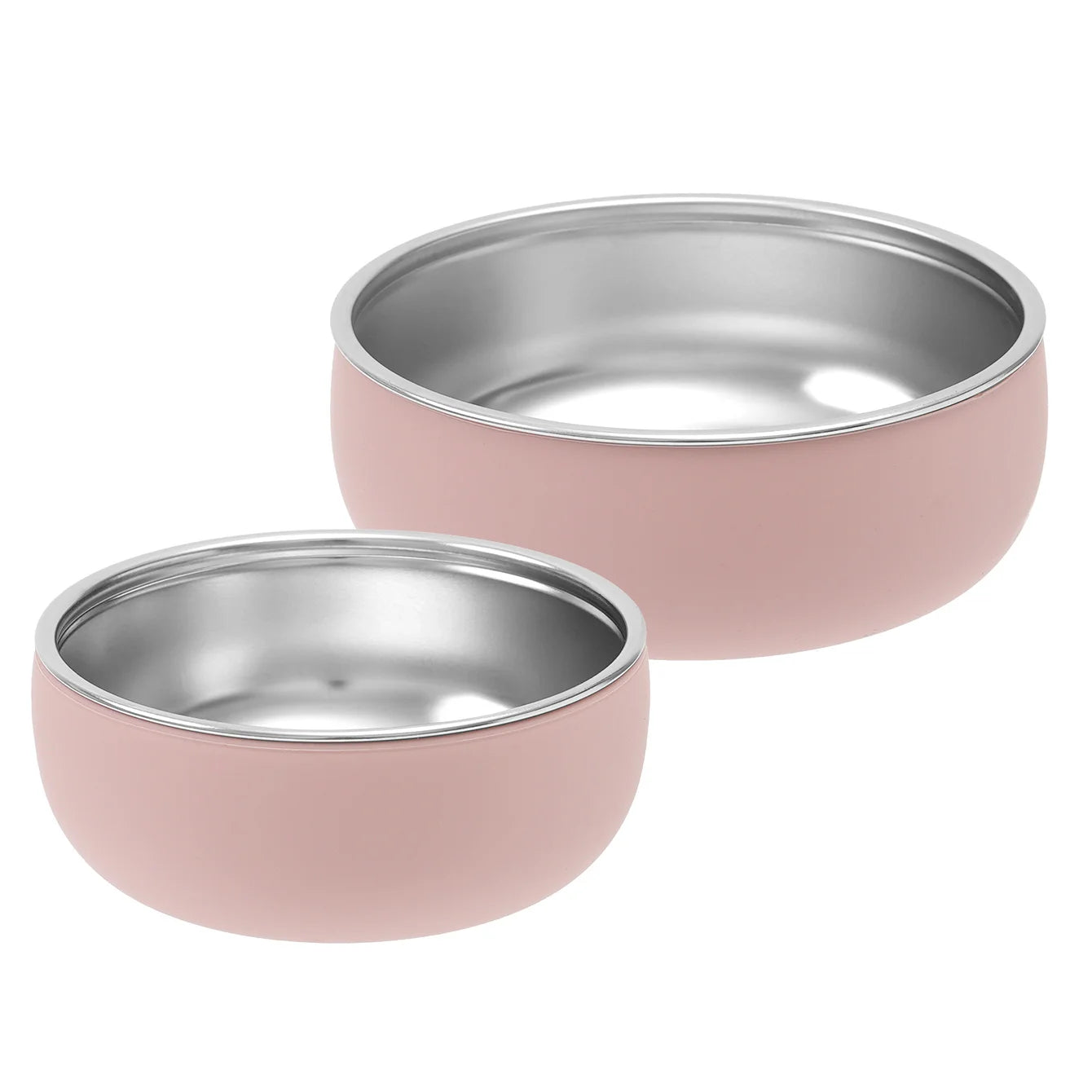 2-Piece Stainless Steel Bowl Set with Detachable Silicone Bases | Oliver Montessori Toys