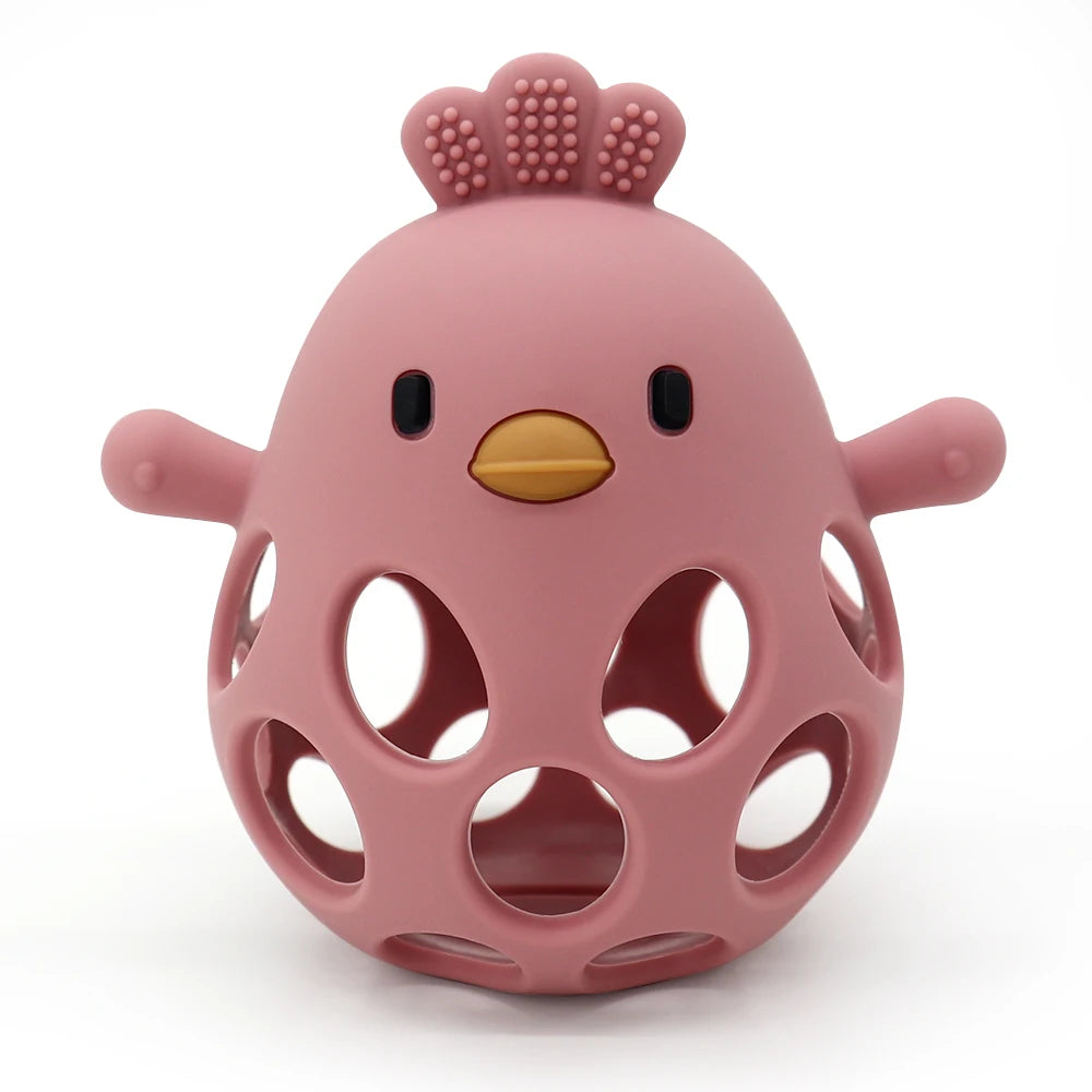 Oliver & Company Cartoon Chicken Teething Toy