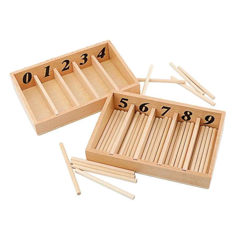 Spindle boxes with some spindles counted in