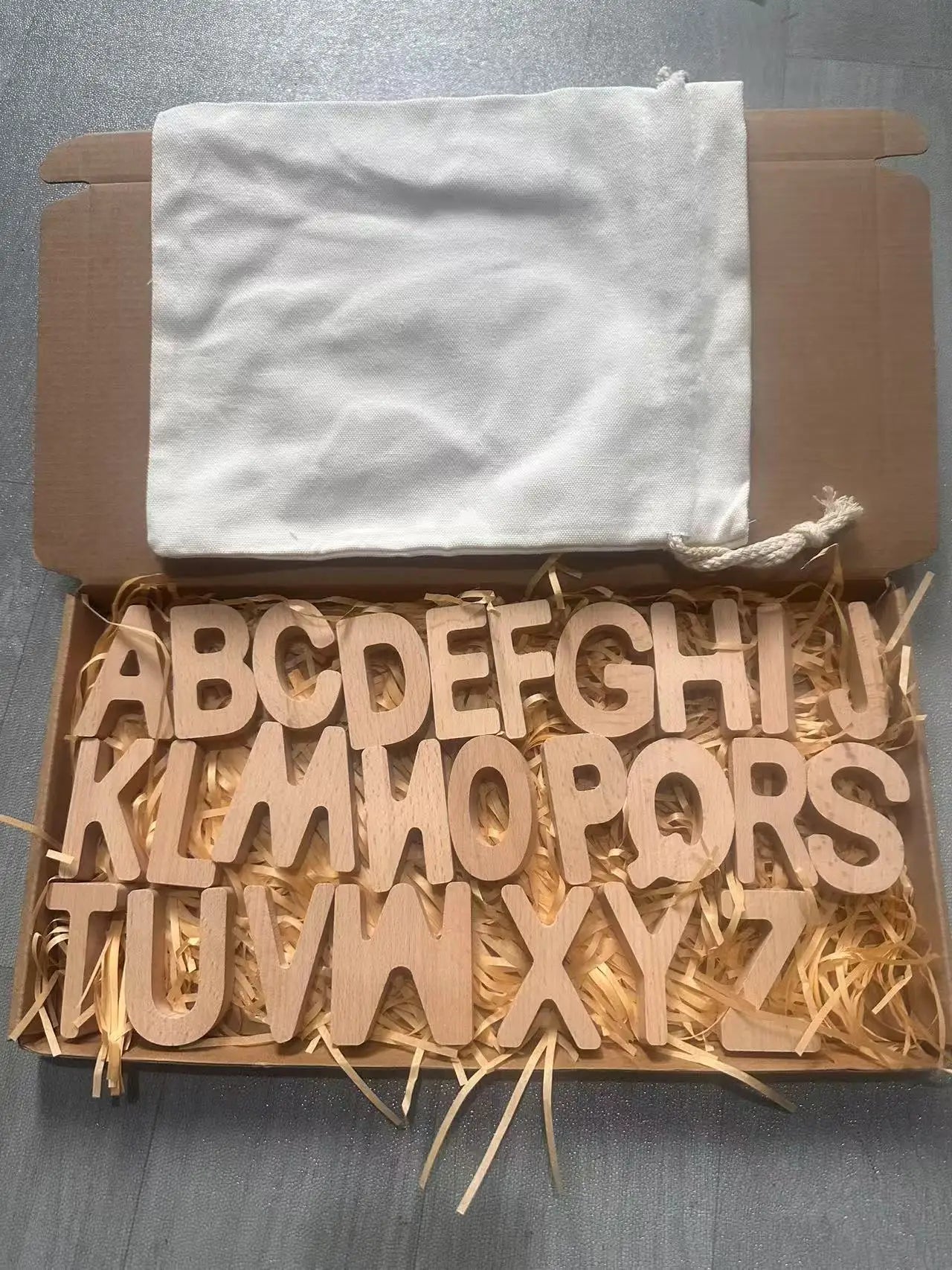 Wooden Rainbow Alphabet & Number Puzzles