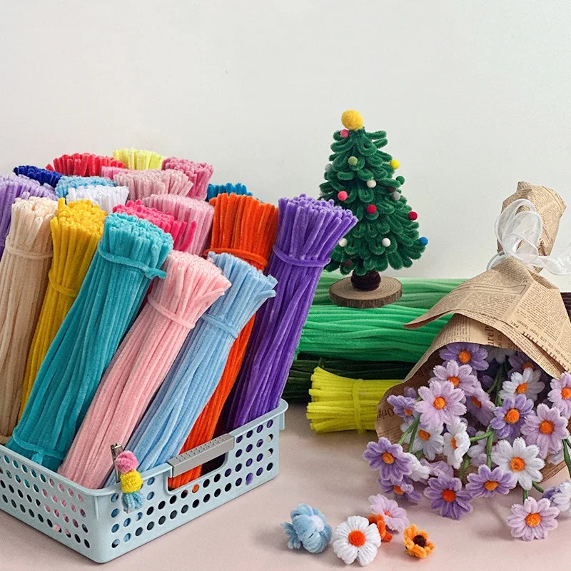 Pipe Cleaners for Kids Crafts – 200/250/350 Piece Color Sets 
