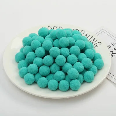 500/2000Pcs Mixed Color Fluffy Soft Colored Pompoms for Crafts