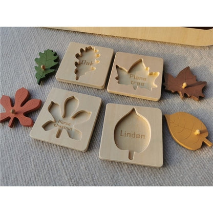 Montessori Wooden Noah Ark Puzzle and Leaf Puzzles