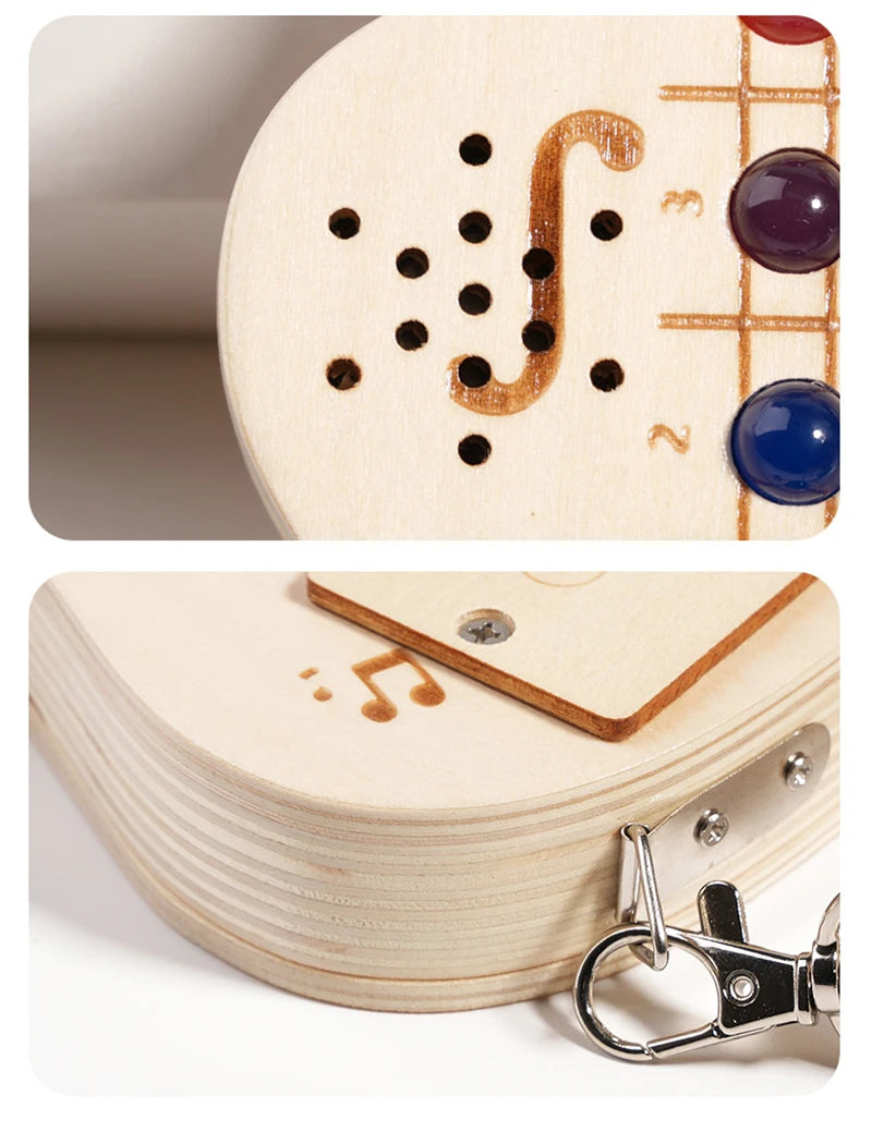 Electronic Guitar Toy with Lights & Sound - Musical Busy Board Toy