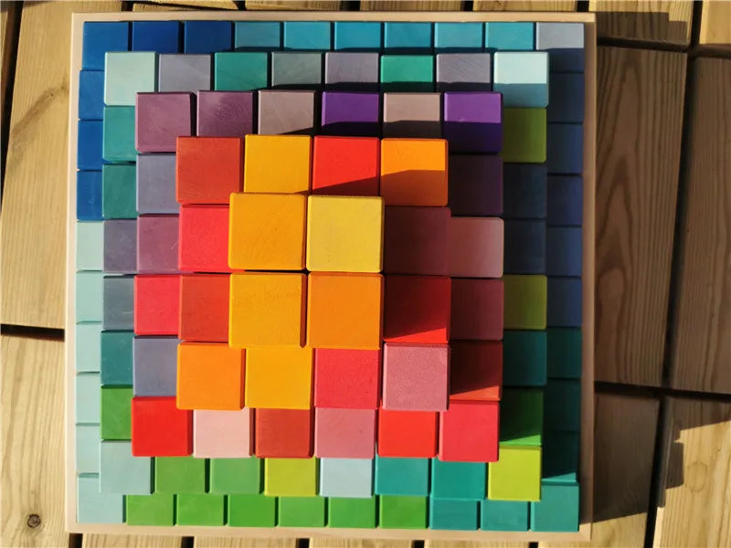 Large Basswood Building Blocks 100pc | Premium Wooden Toy Set