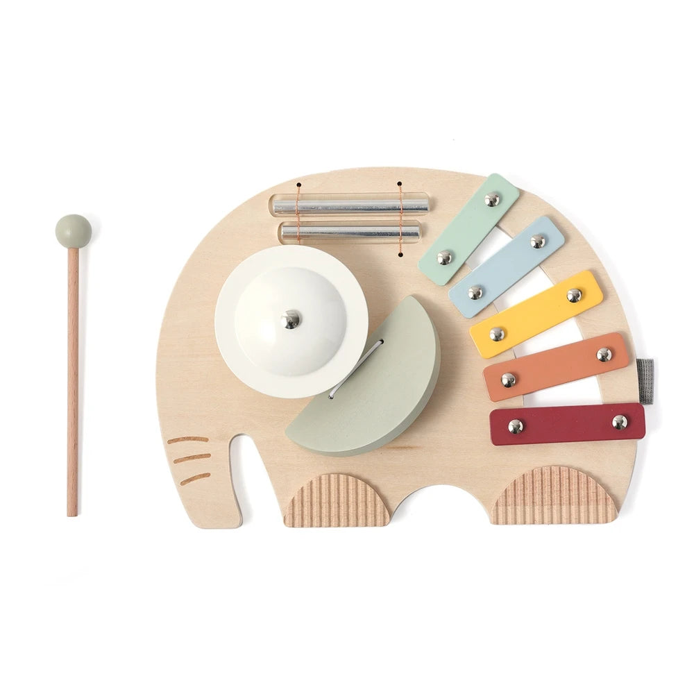 Elephant Wooden Music Table for Babies and Toddlers