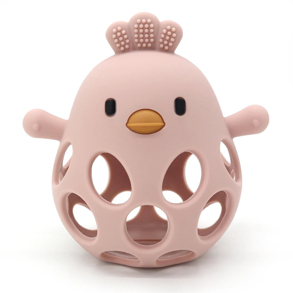 Oliver & Company Cartoon Chicken Teething Toy