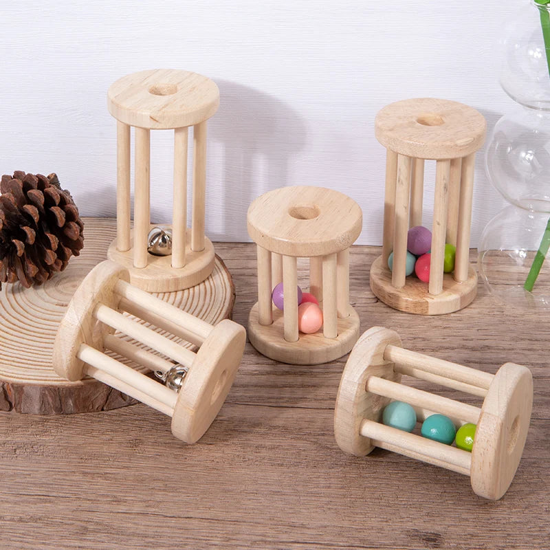 Baby Musical Wood Rattles | Oliver & Company Montessori Toys