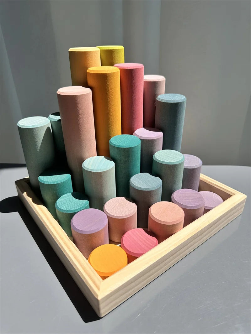 Wooden Building Rollers & Stacking Cylinders