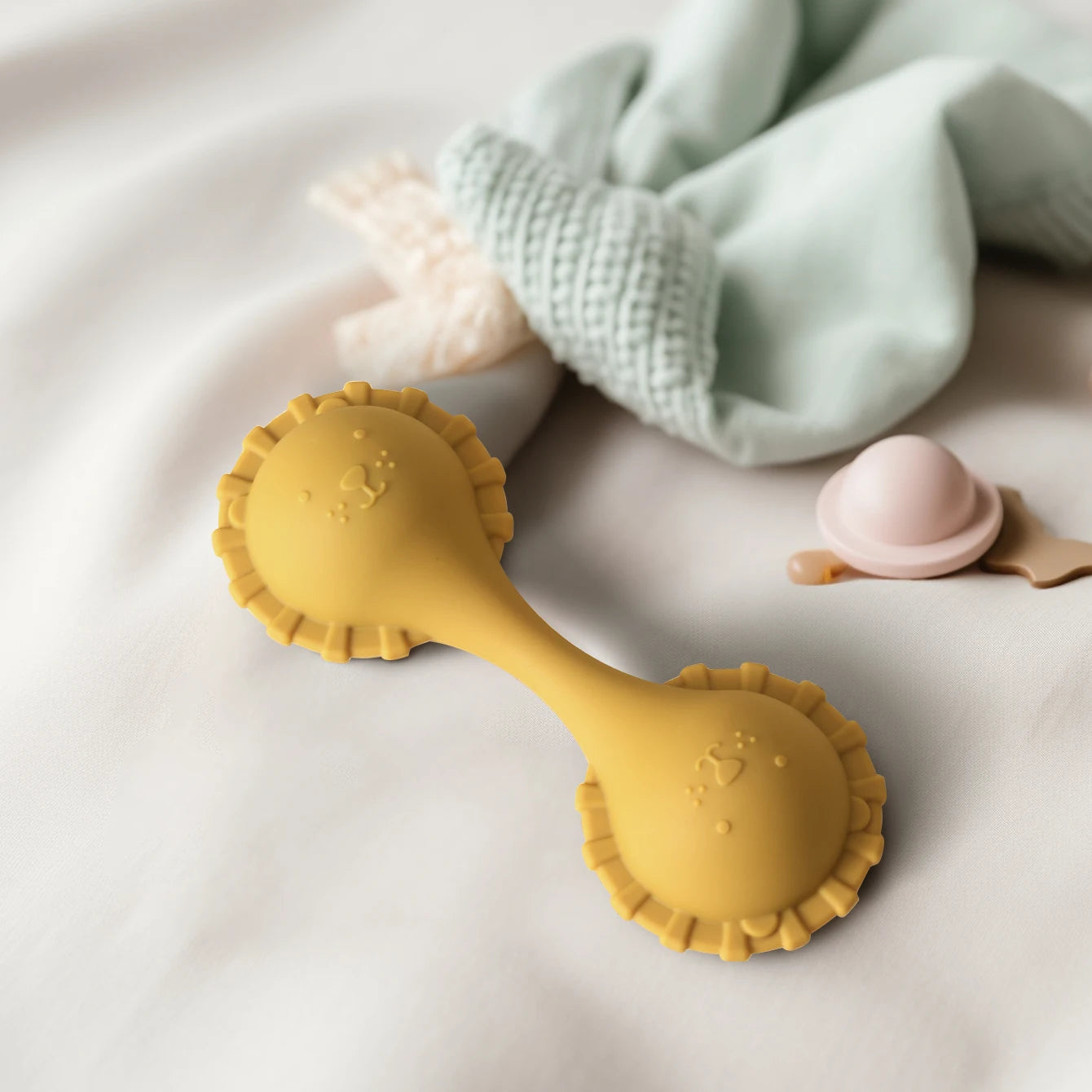 Silicone Cat Teether Rattle | BPA-Free Baby Teething Toy 0-12M