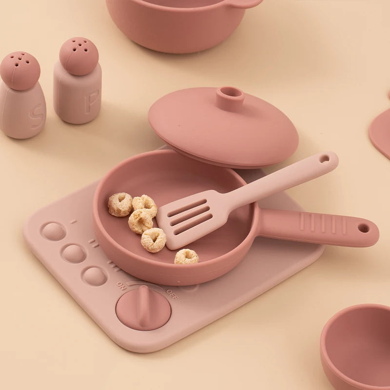 Food Grade Silicone Kitchen Toys Set for Kids