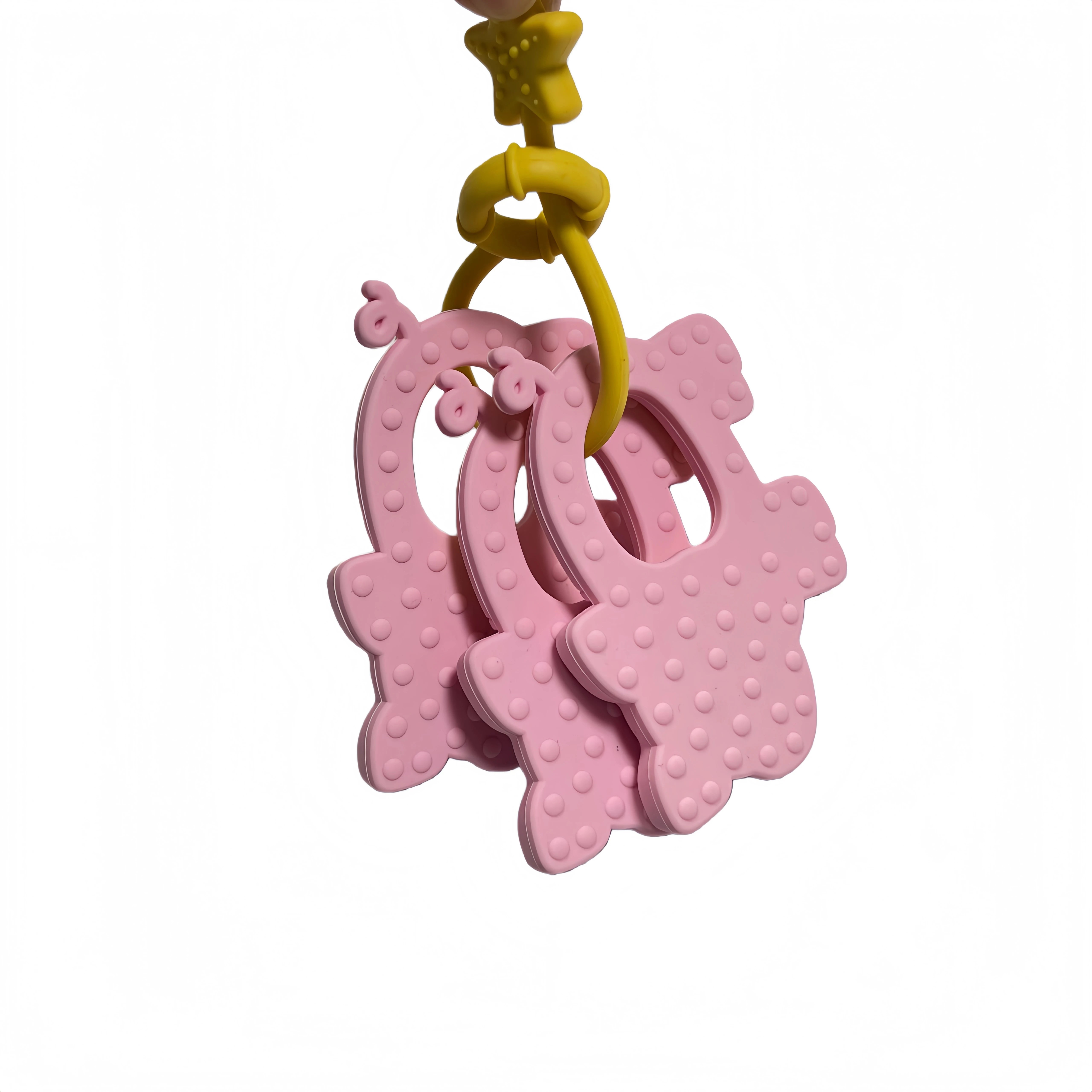 Silicone Pig Teether with Ring Handle - Oliver & Company