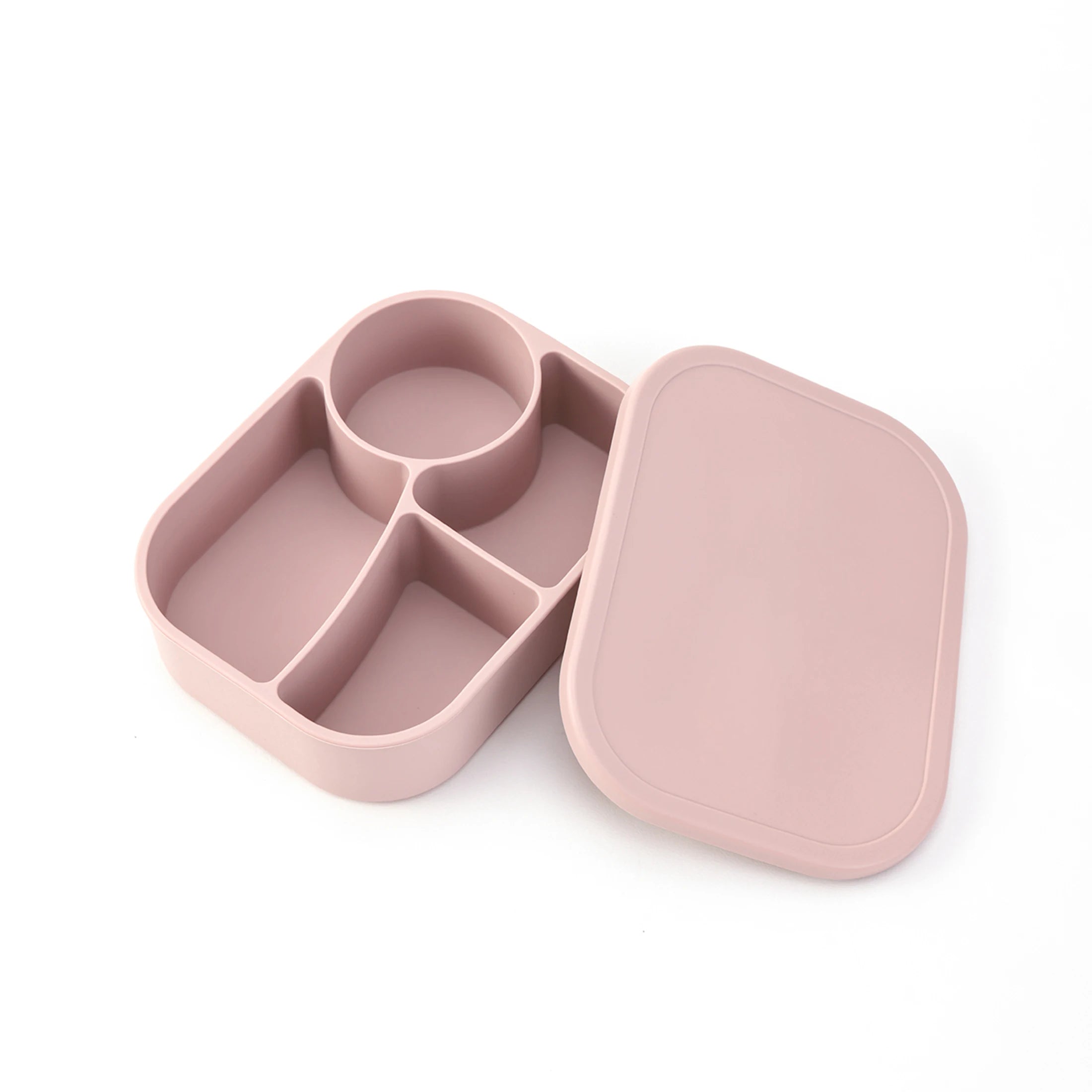 Blush 4-compartment silicone bento lunch box