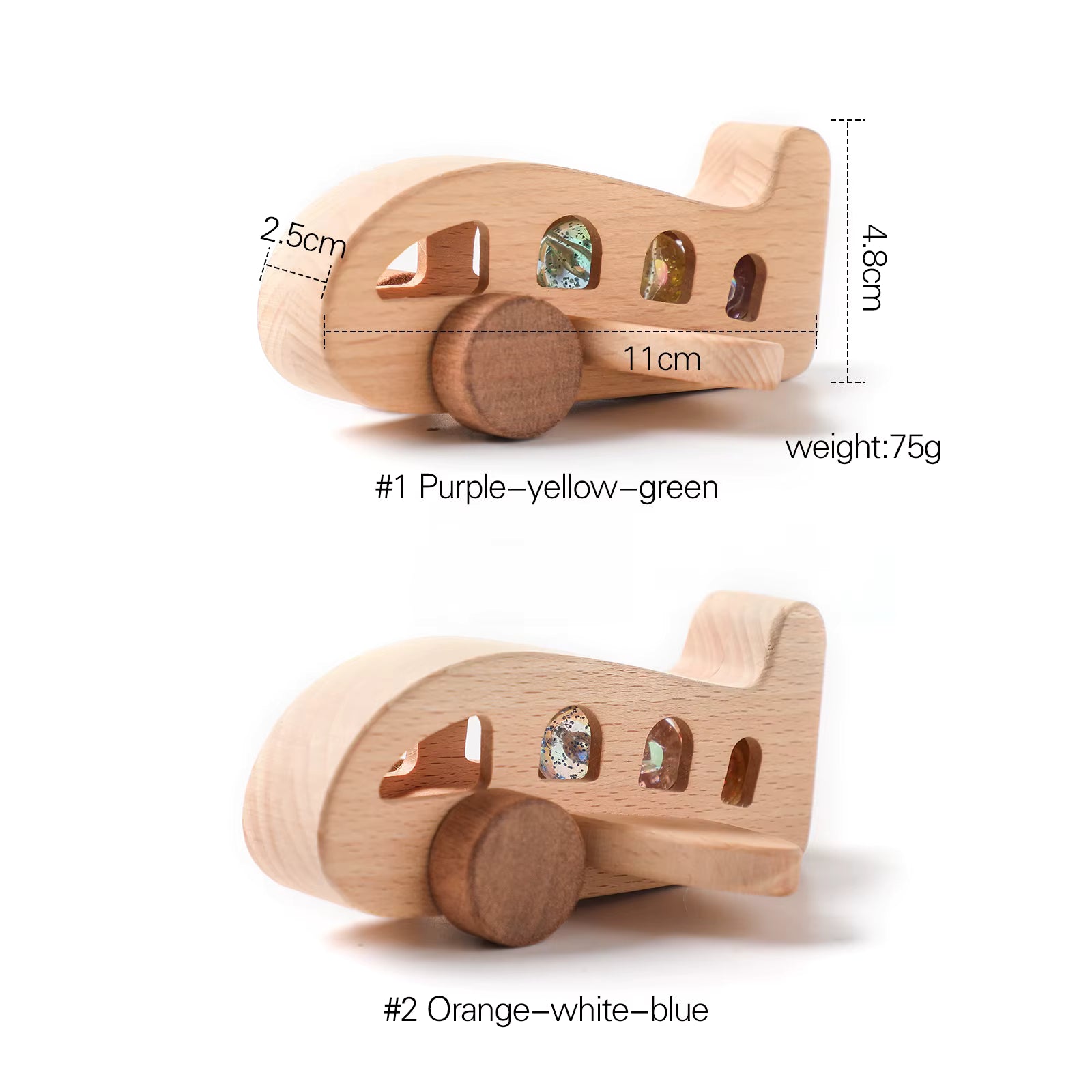 Montessori Wooden Plane Rattle Toy | Oliver and Company