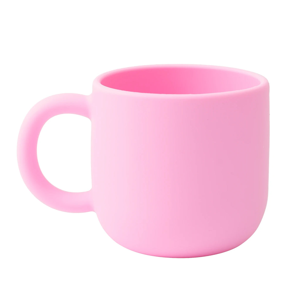 Silicone toddler mug with handle in Pink