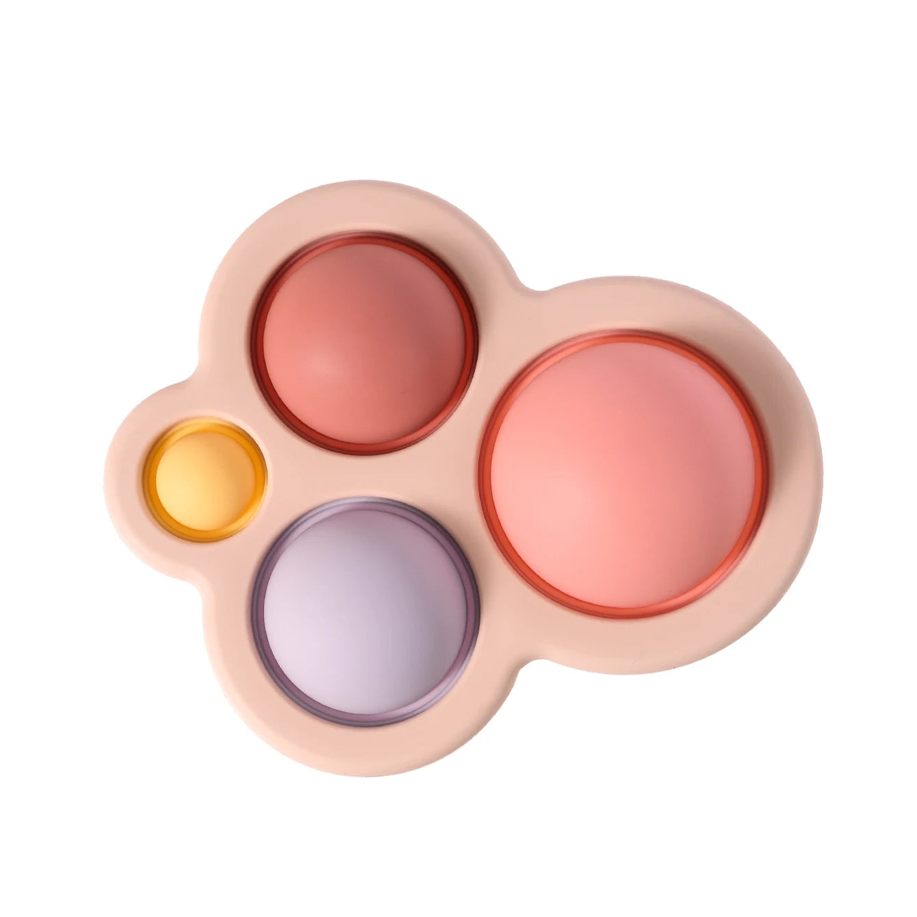 Rose bubble pop silicone teether