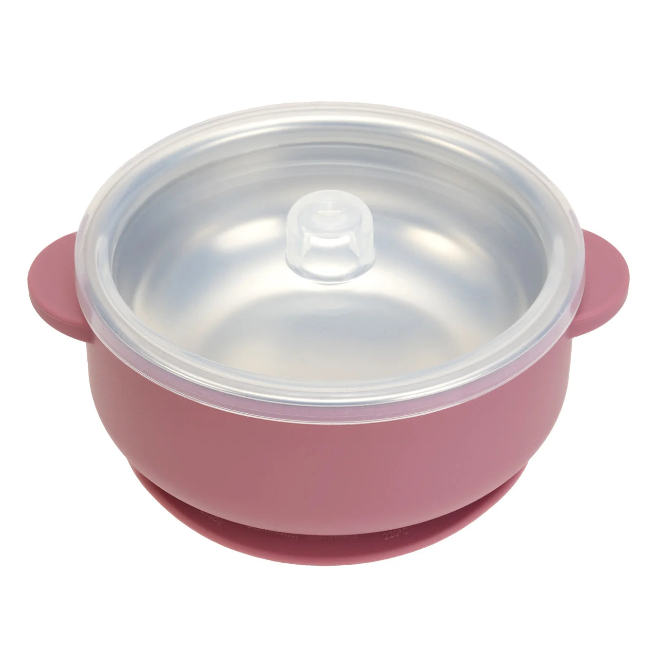 Stainless Steel Silicone Suction Bowl with Lid | Oliver & Company Montessori Toys