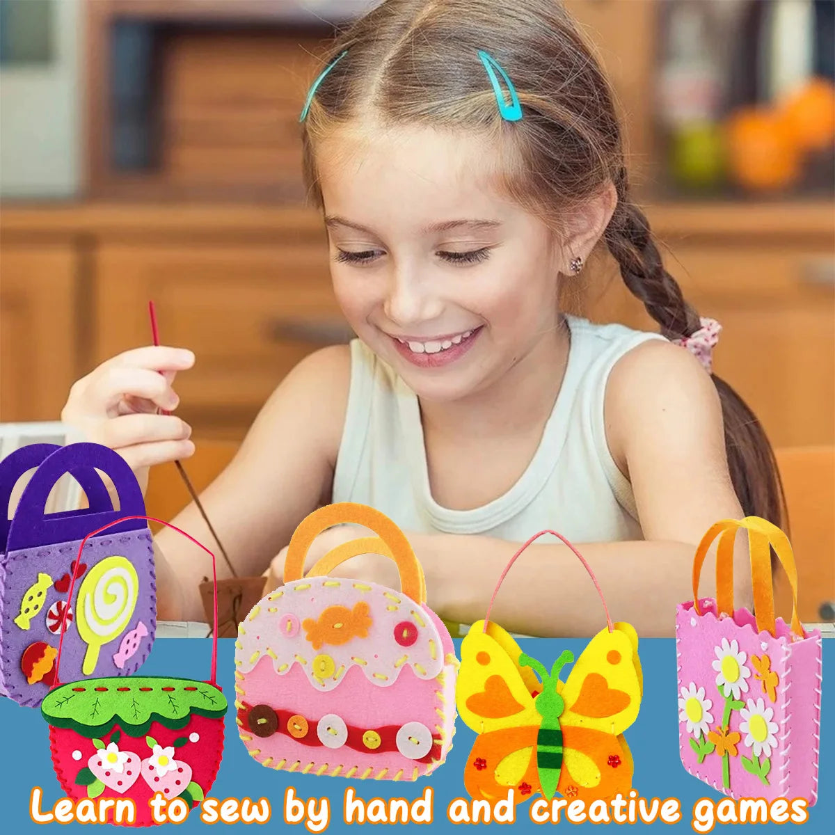 DIY Felt Purse Sewing Kit for Girls – Oliver & Company