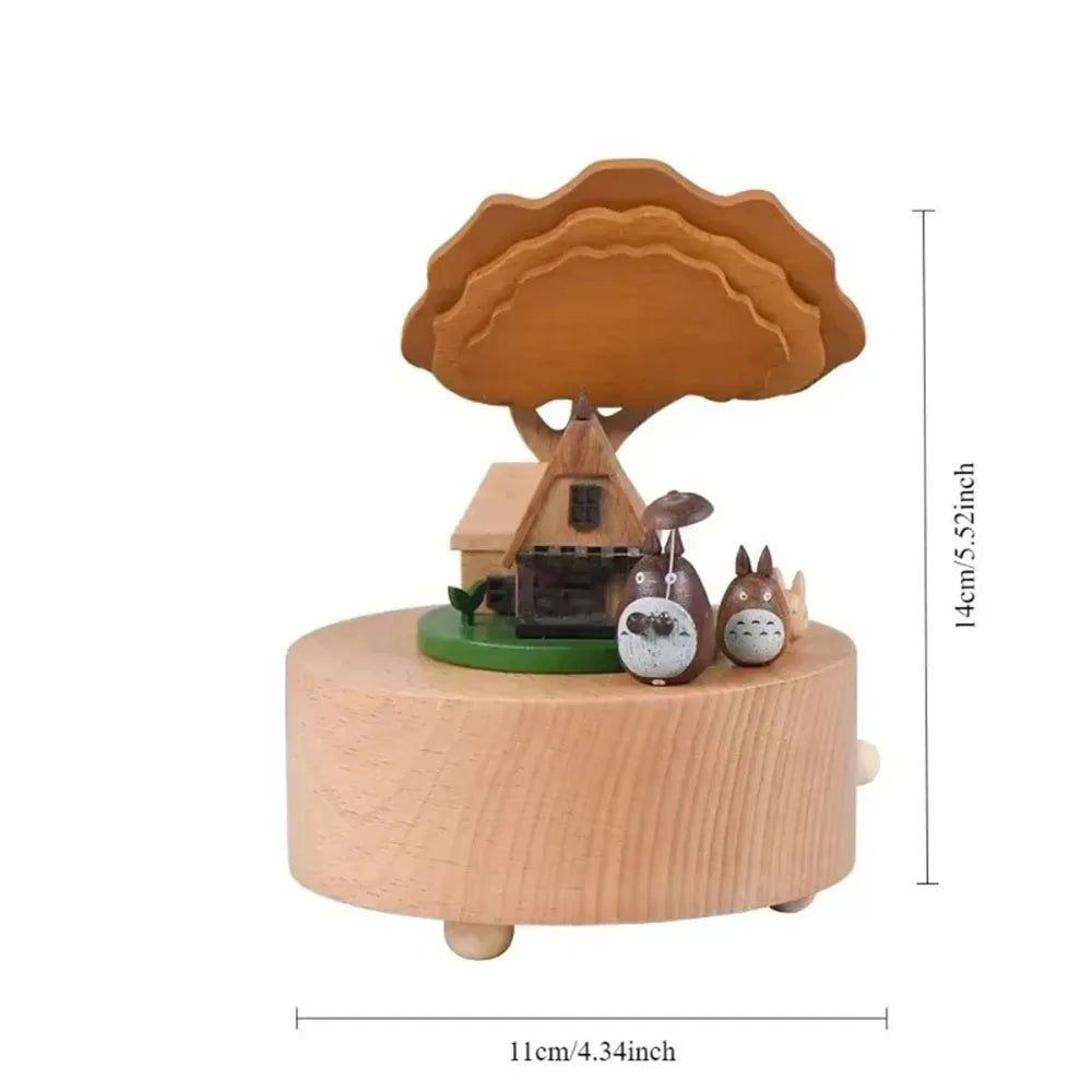 Wooden Cat Treehouse Music Box  | Oliver & Company 'Montessori Toys