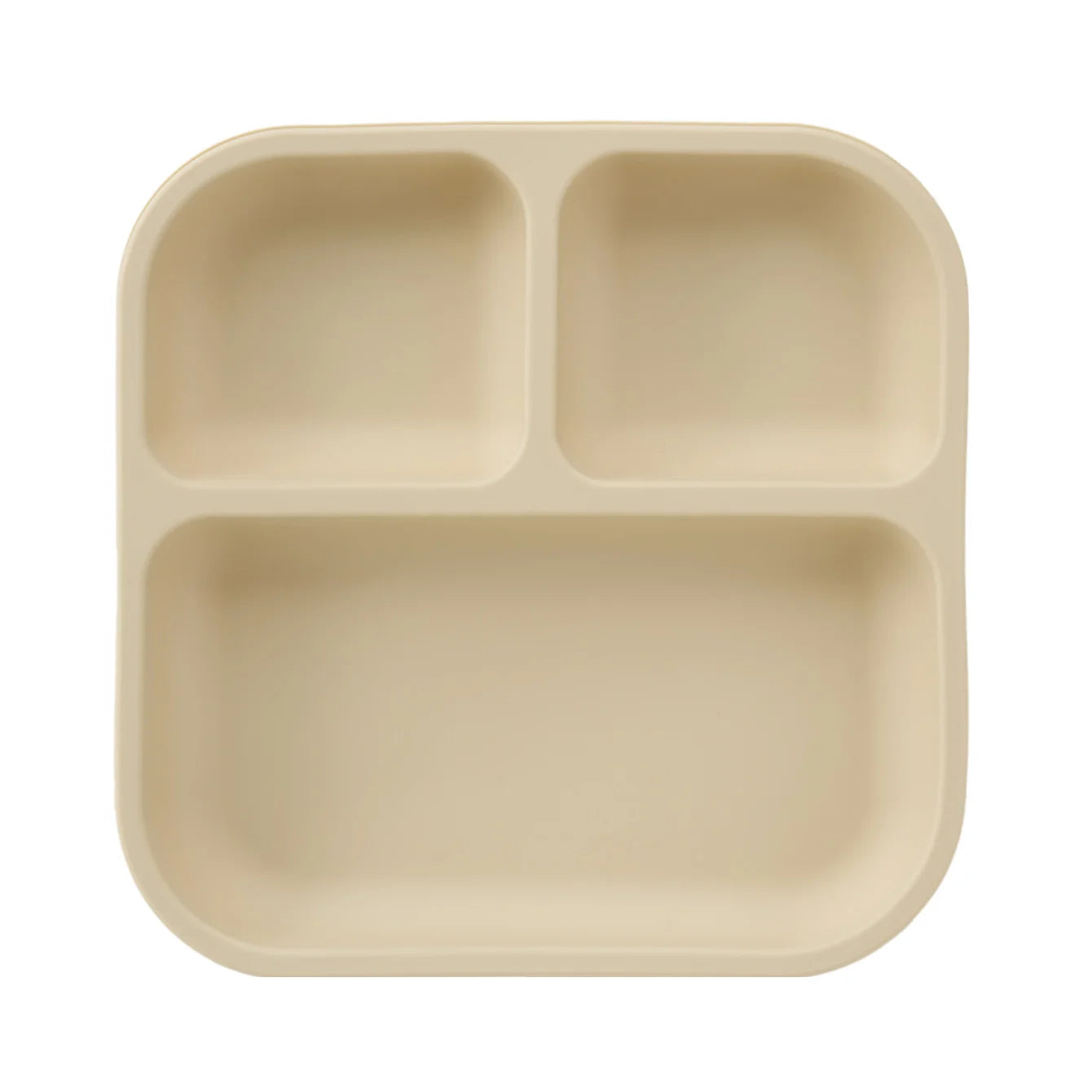 Square silicone divided suction plate in Beach Sand