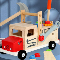 Wooden Diesel Truck Toolbox | Oliver Montessori Toys