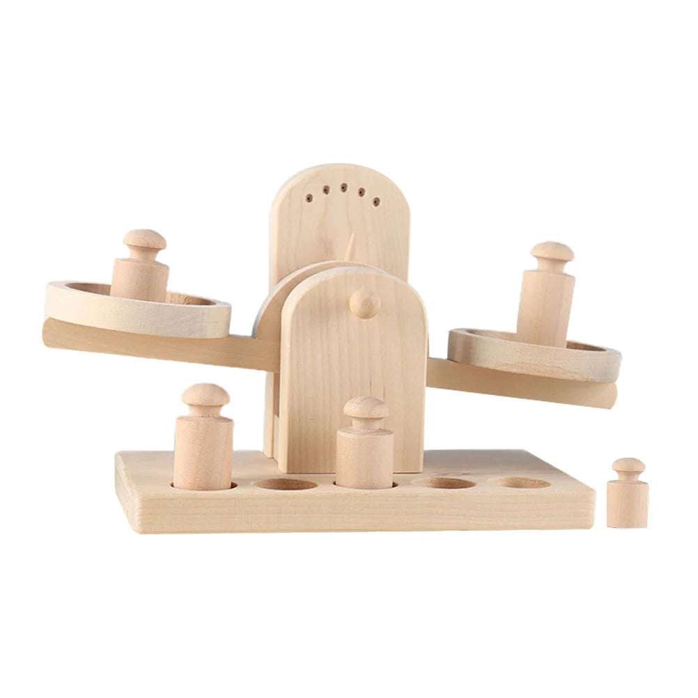 Wooden Balance Scale Toy | Oliver Montessori Toys